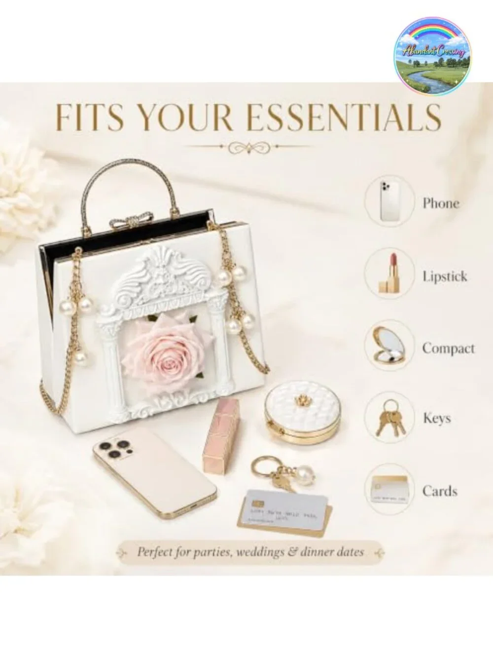 Novelty Evening Clutch Bag Women's Coffin Shaped Purse with Chain Strap